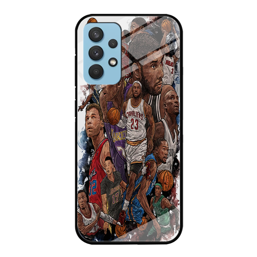 Basketball Players Art Samsung Galaxy A32 Case