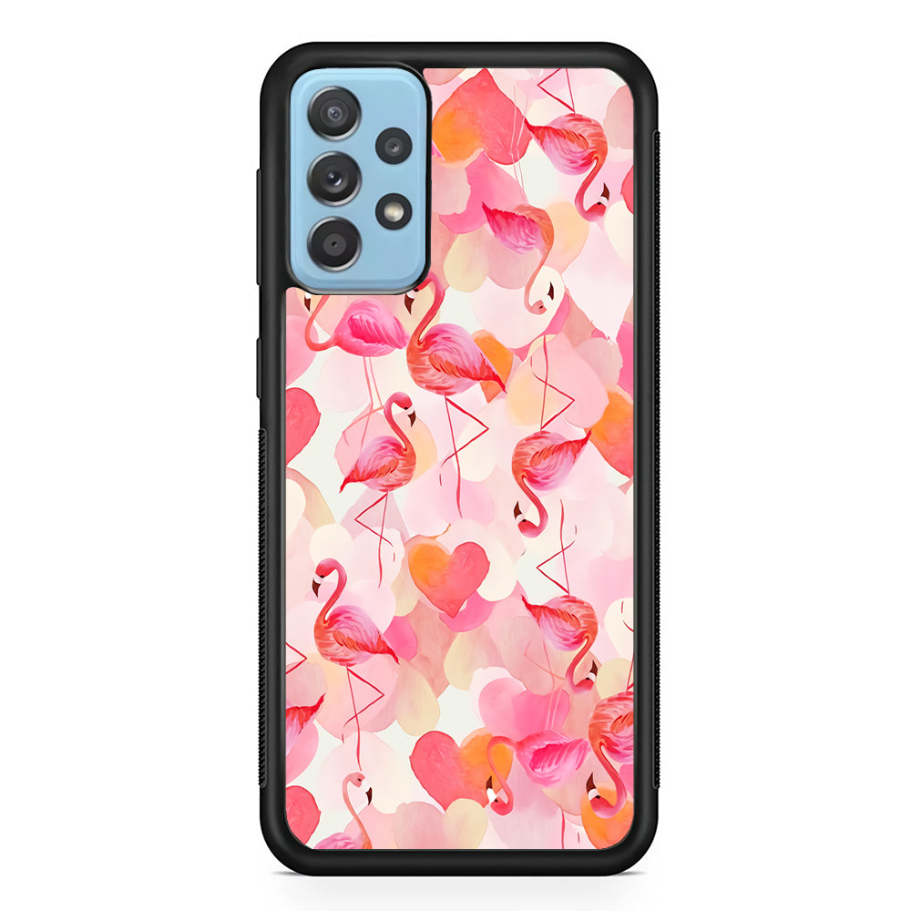Beautiful Flamingo Art Samsung Galaxy A72 Case