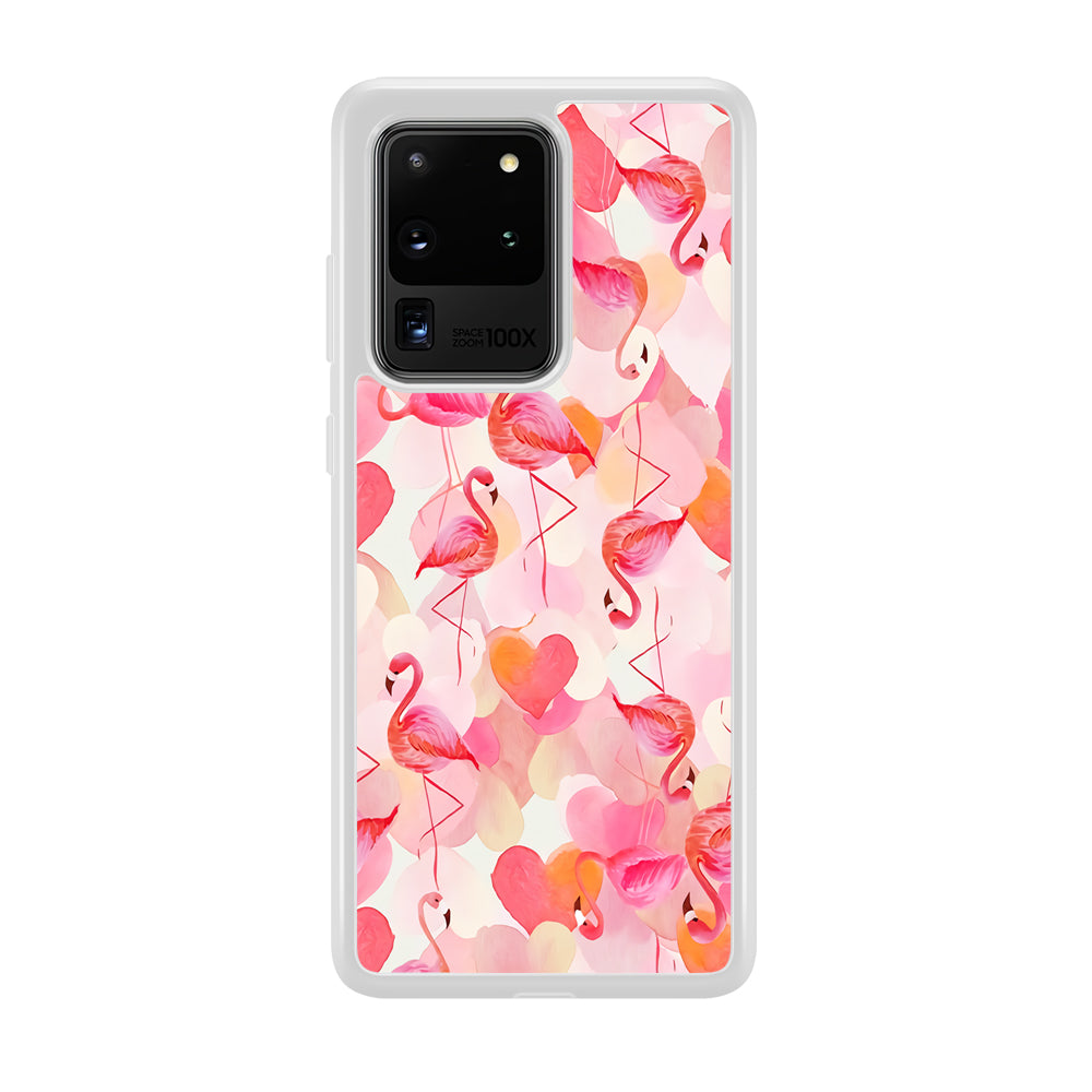 Beautiful Flamingo Art Samsung Galaxy S20 Ultra Case