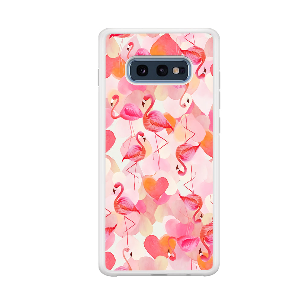 Beautiful Flamingo Art Samsung Galaxy S10E Case