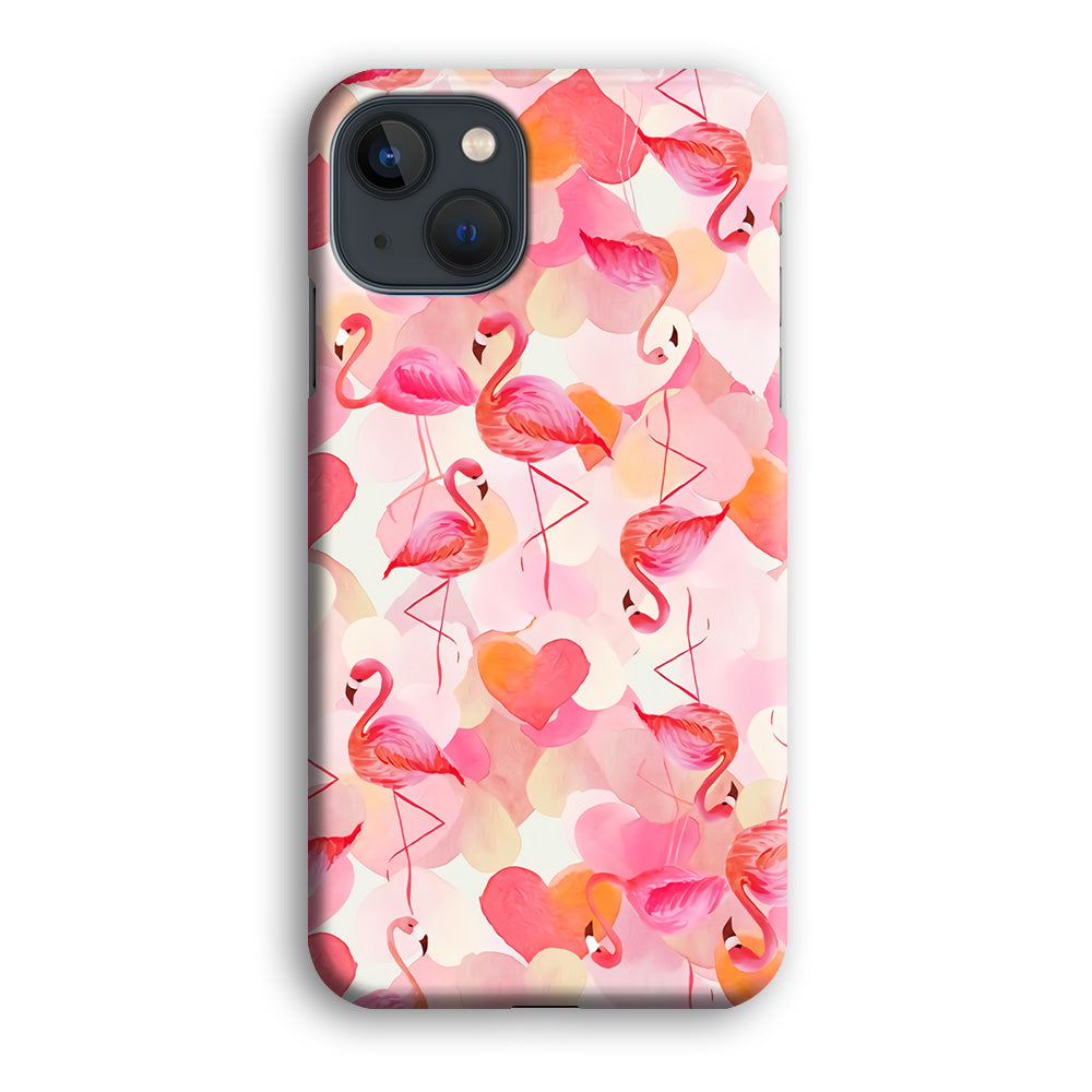 Beautiful Flamingo Art iPhone 14 Plus Case