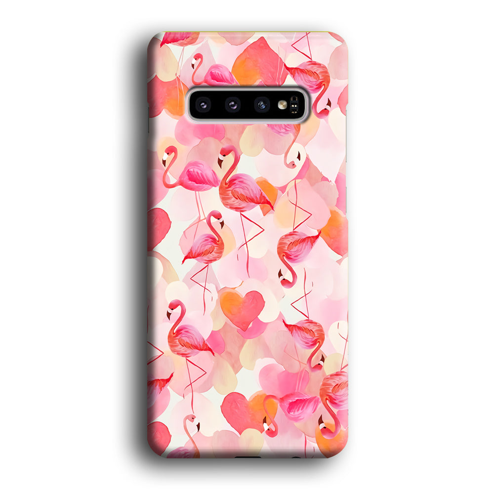 Beautiful Flamingo Art Samsung Galaxy S10 Plus Case