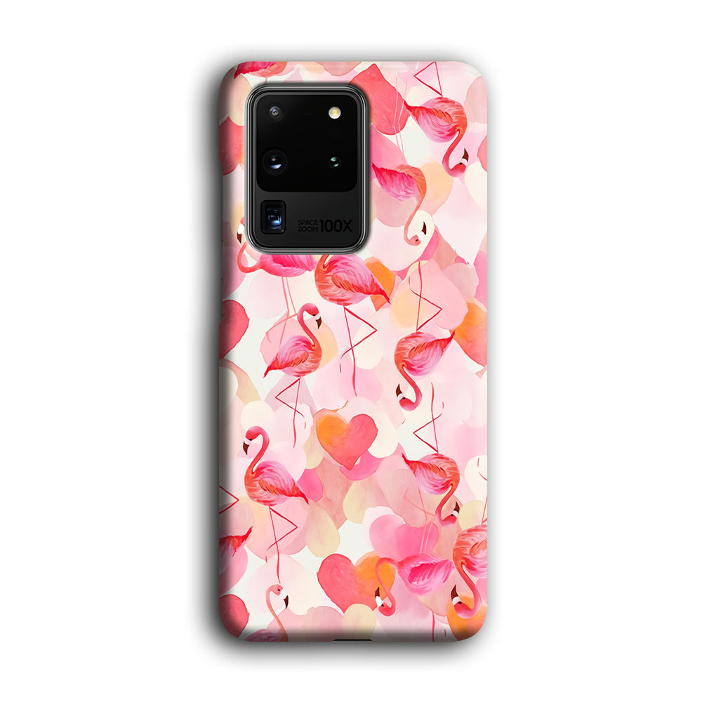 Beautiful Flamingo Art Samsung Galaxy S20 Ultra Case