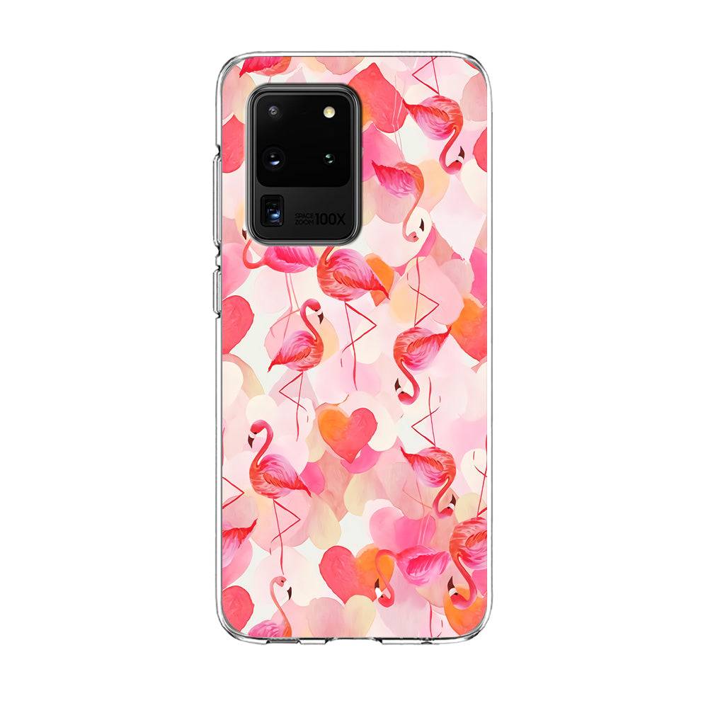 Beautiful Flamingo Art Samsung Galaxy S20 Ultra Case