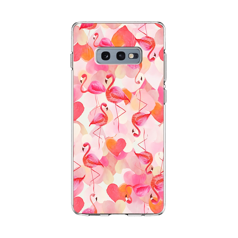 Beautiful Flamingo Art Samsung Galaxy S10E Case