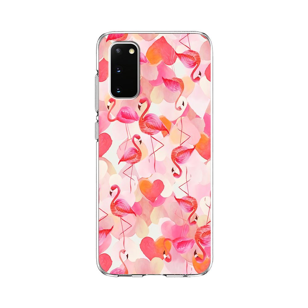 Beautiful Flamingo Art Samsung Galaxy S20 Case