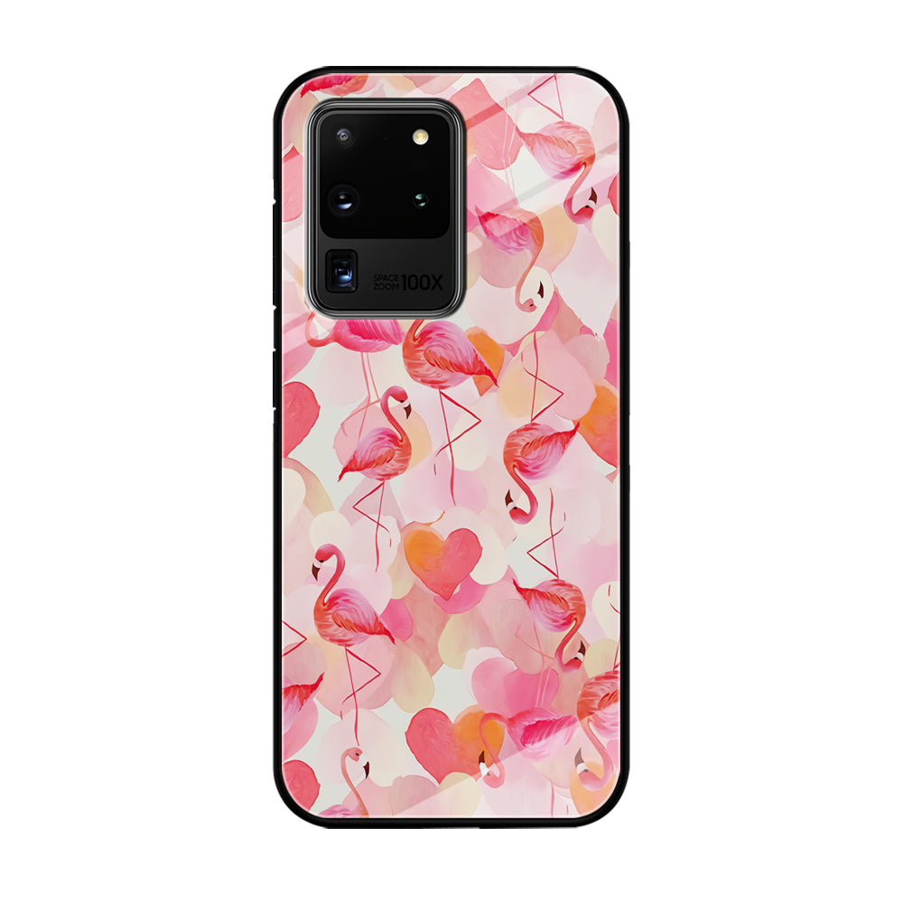 Beautiful Flamingo Art Samsung Galaxy S20 Ultra Case