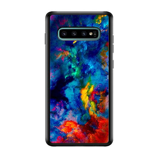 Beautiful Marble Colorful 001 Samsung Galaxy S10 Case-Phone Case-Rubber Black (2D Case)-Altracase