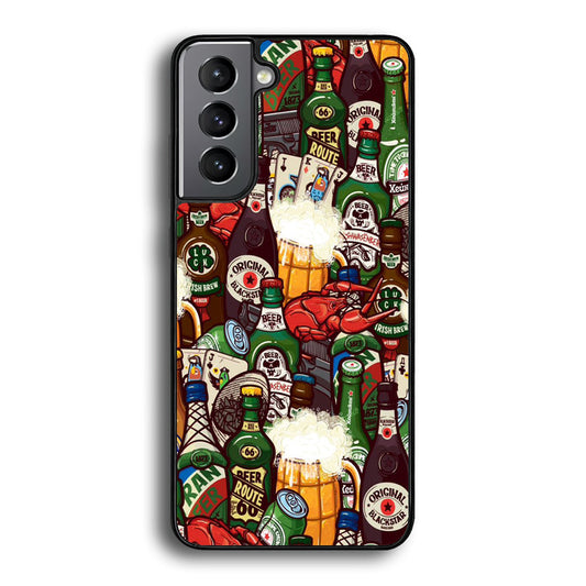 Beer Bottle Art Samsung Galaxy A16 Case-Phone Case-Rubber Black (2D Case)-Altracase