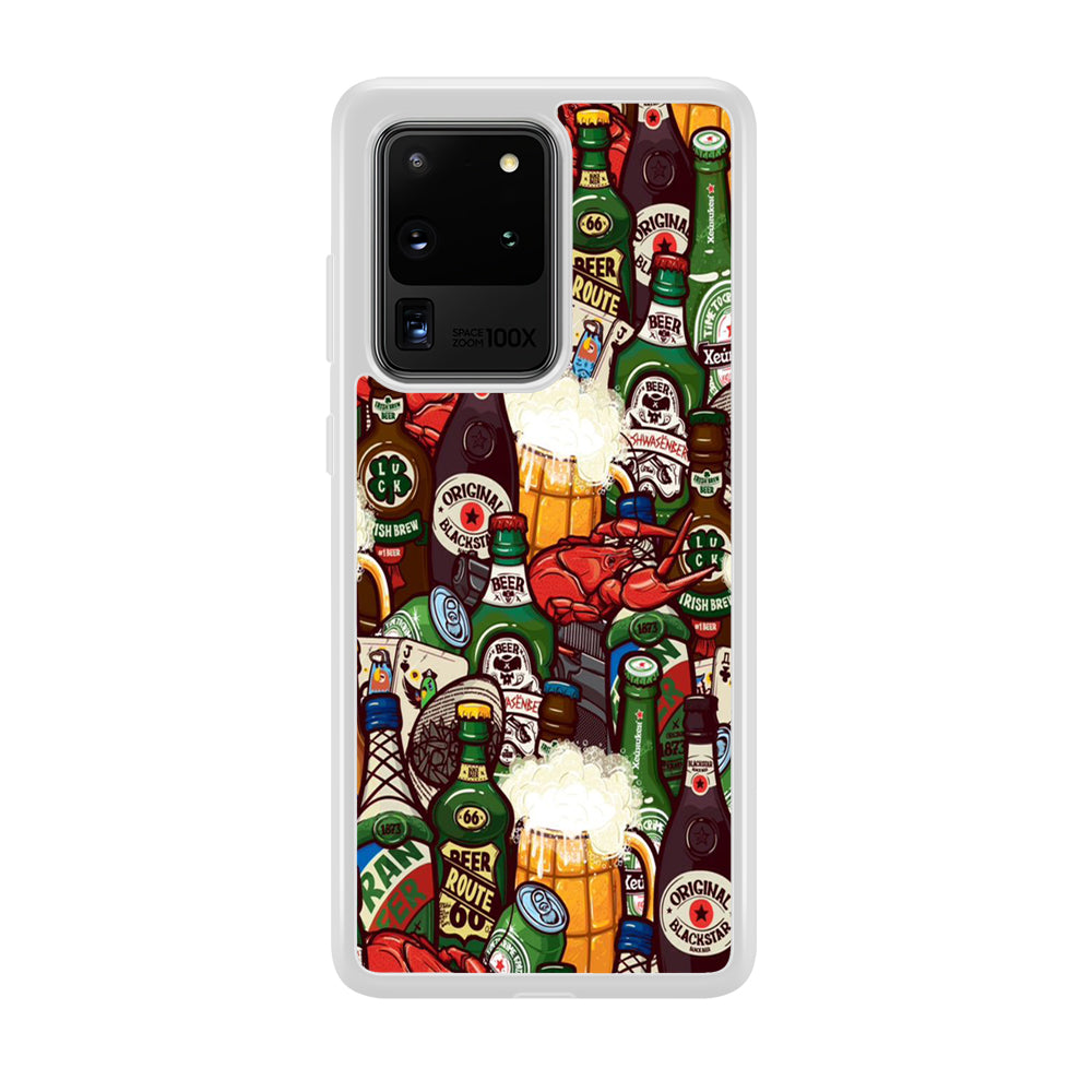 Beer Bottle Art Samsung Galaxy S20 Ultra Case