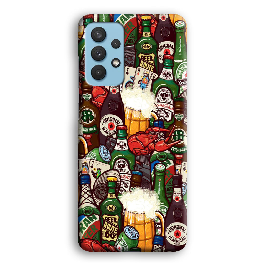 Beer Bottle Art Samsung Galaxy A32 Case