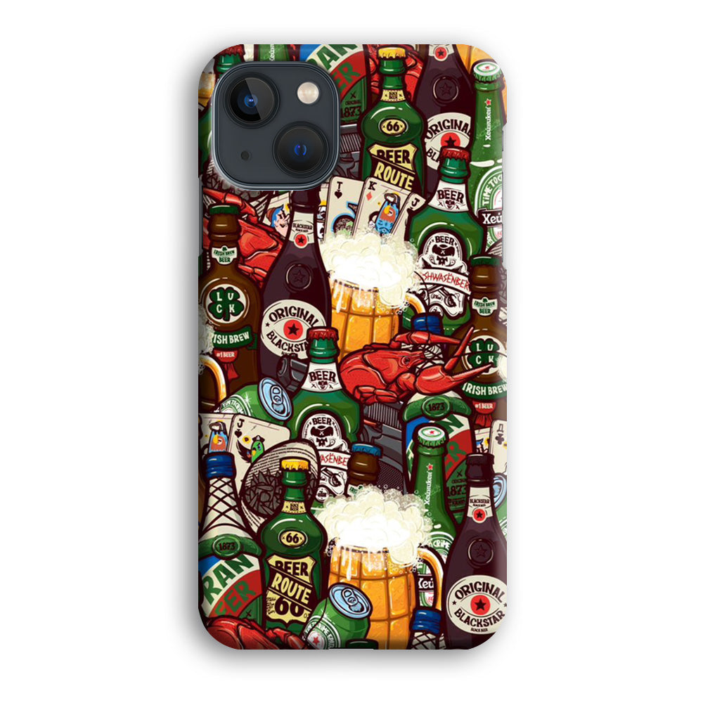 Beer Bottle Art iPhone 14 Plus Case