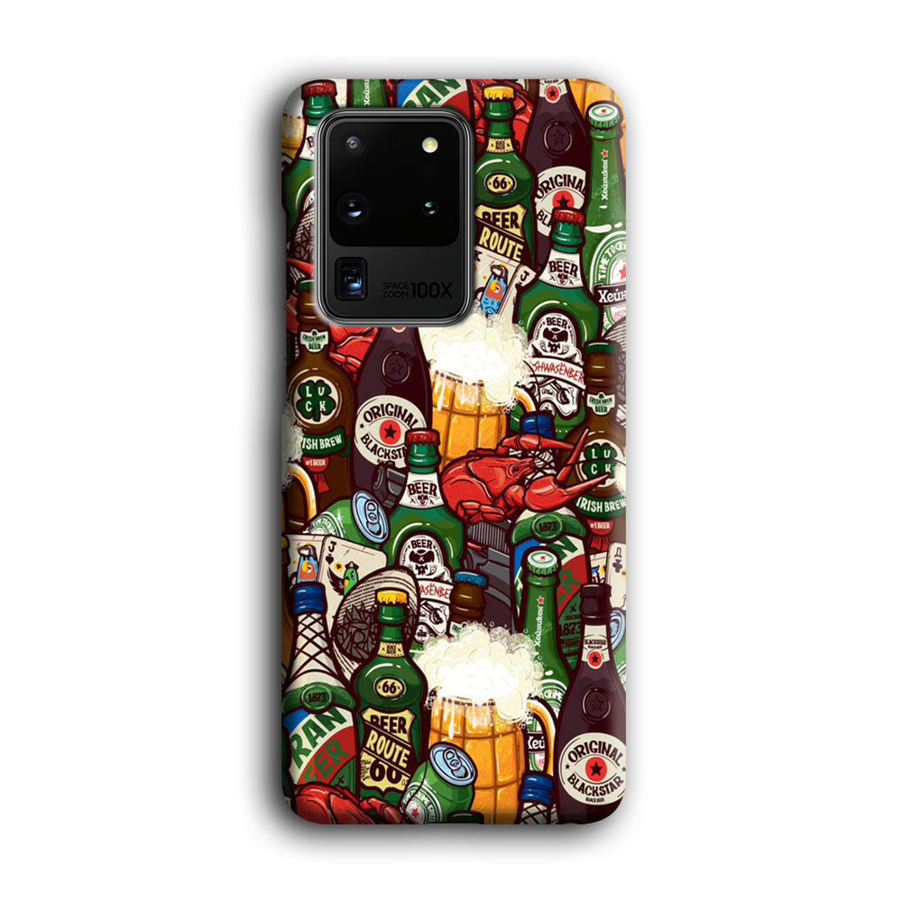 Beer Bottle Art Samsung Galaxy S20 Ultra Case