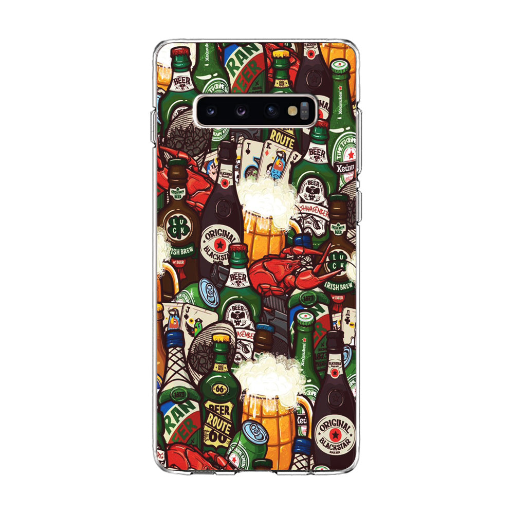Beer Bottle Art Samsung Galaxy S10 Plus Case