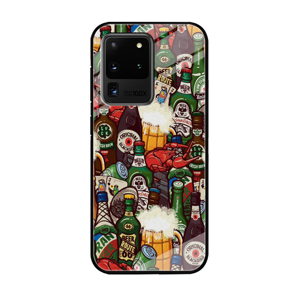 Beer Bottle Art Samsung Galaxy S20 Ultra Case