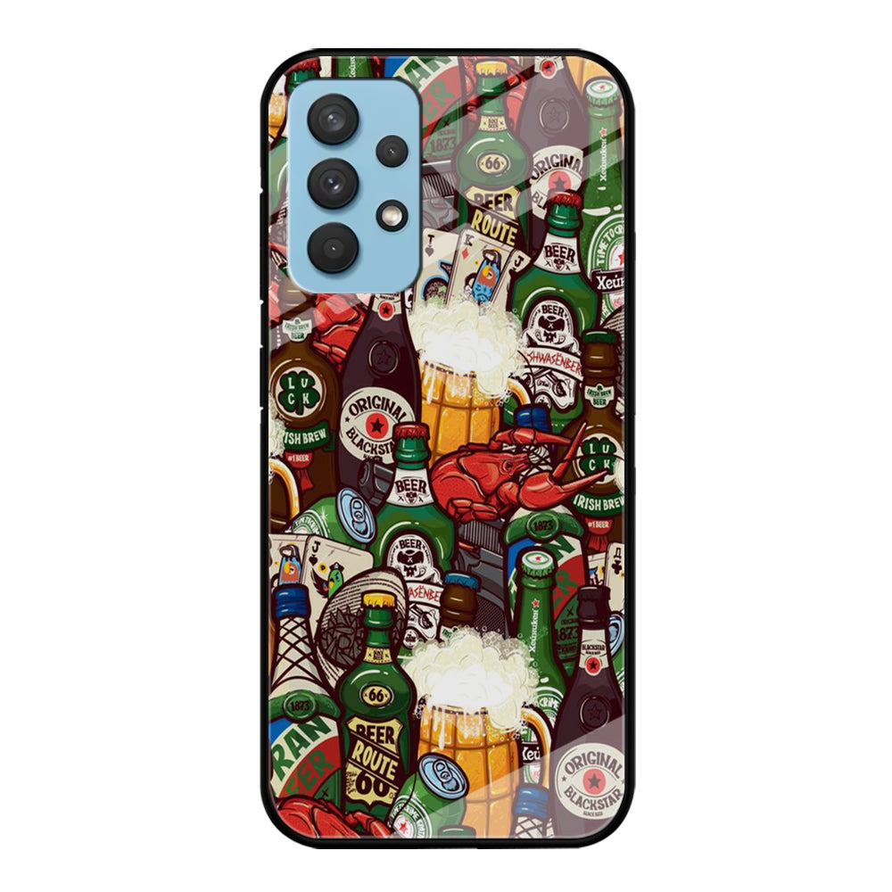 Beer Bottle Art Samsung Galaxy A32 Case