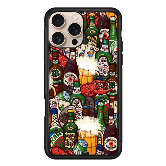 Beer Bottle Art iPhone 16 Pro Max Case - Altracase