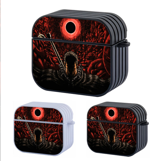 Berserk Guts Blood Moon Hard Plastic Case Cover For Apple Airpods 3