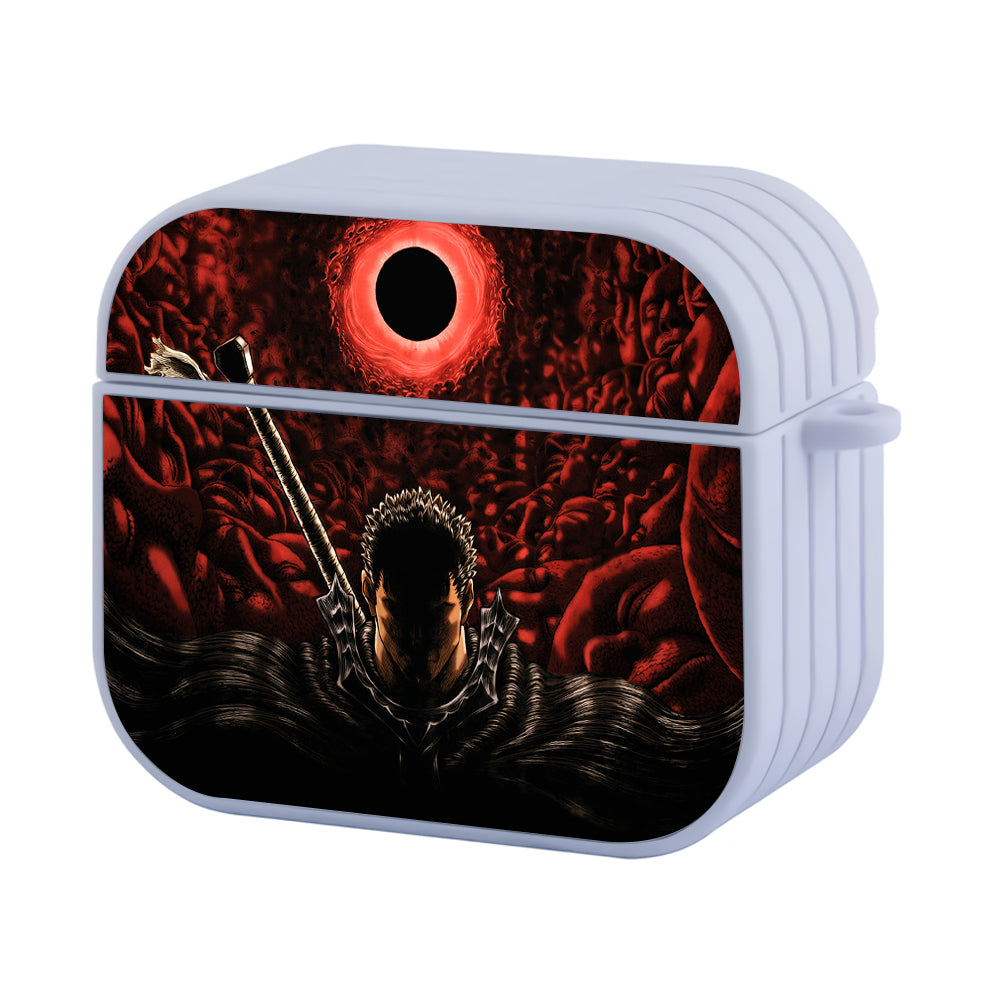 Berserk Guts Blood Moon Hard Plastic Case Cover For Apple Airpods 3