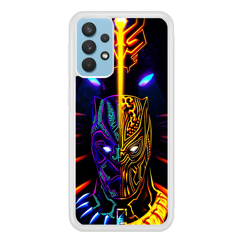 Black Panther And Golden Jaguar Samsung Galaxy A32 Case