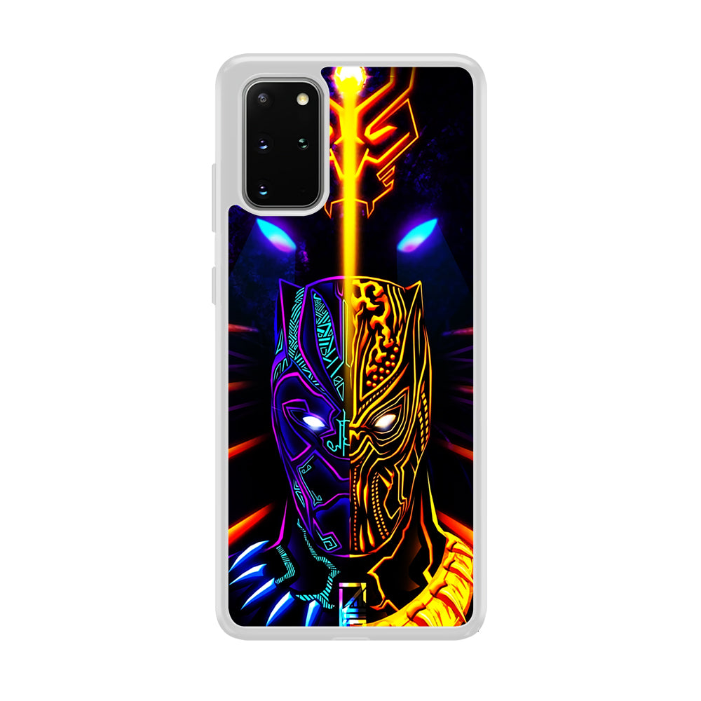 Black Panther And Golden Jaguar Samsung Galaxy S20 Plus Case