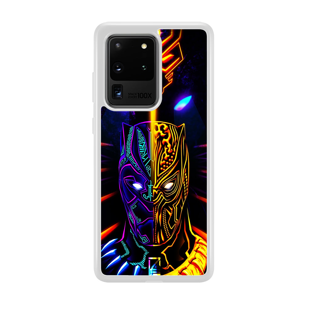 Black Panther And Golden Jaguar Samsung Galaxy S20 Ultra Case