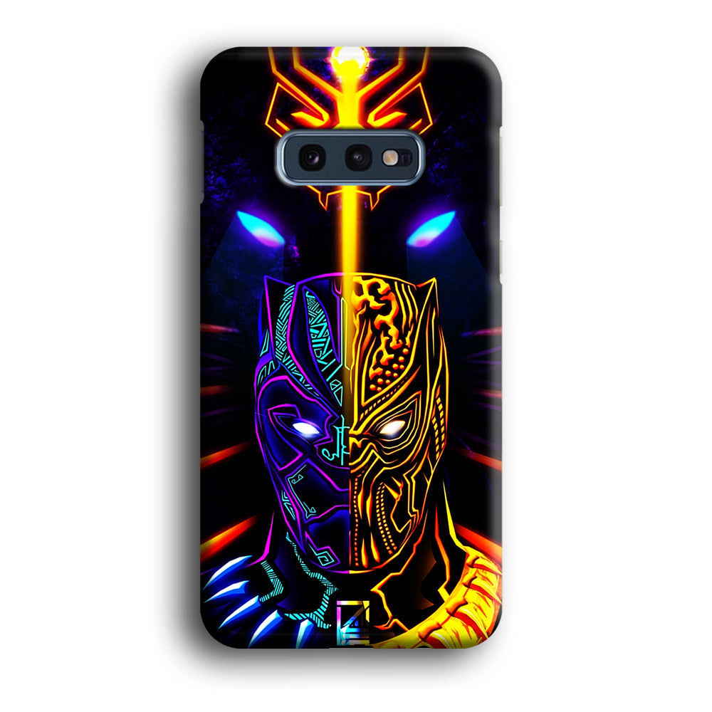 Black Panther And Golden Jaguar Samsung Galaxy S10E Case