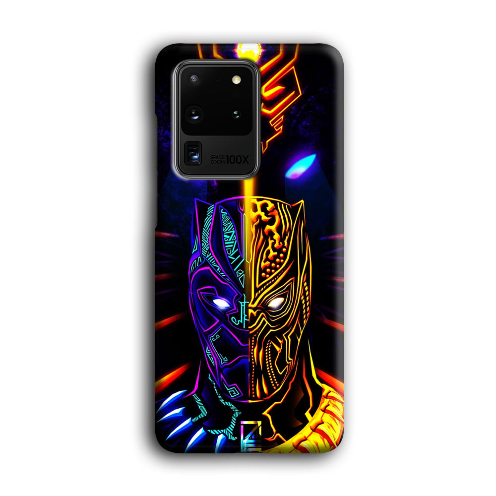 Black Panther And Golden Jaguar Samsung Galaxy S20 Ultra Case