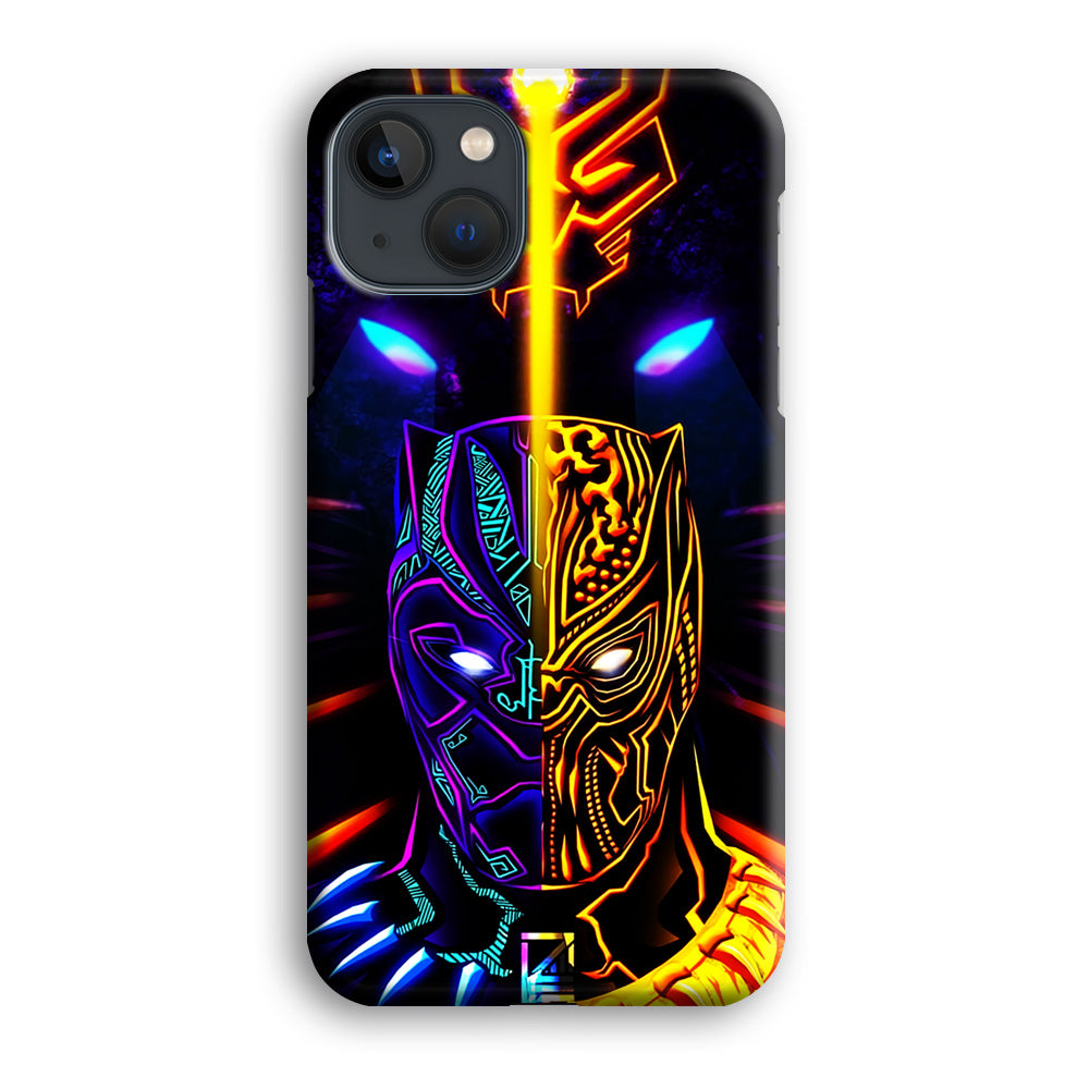 Black Panther And Golden Jaguar iPhone 14 Plus Case