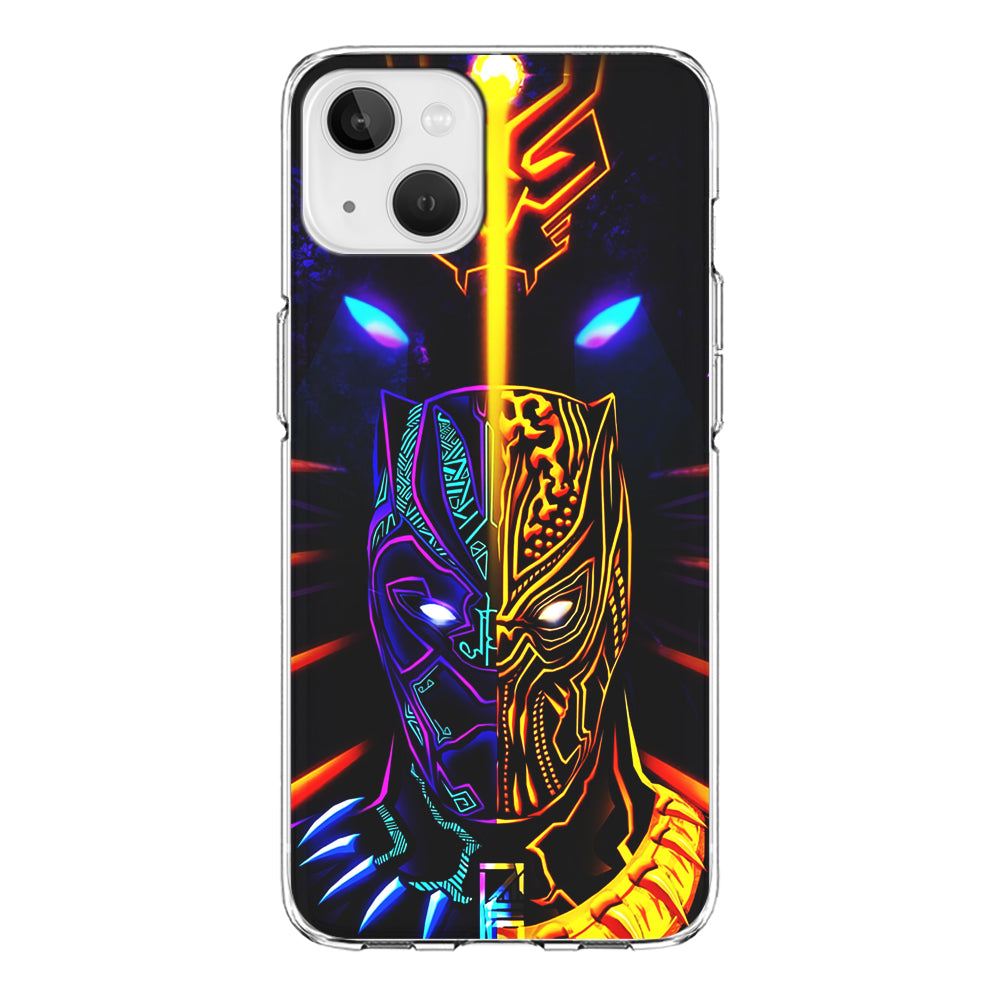 Black Panther And Golden Jaguar iPhone 14 Plus Case