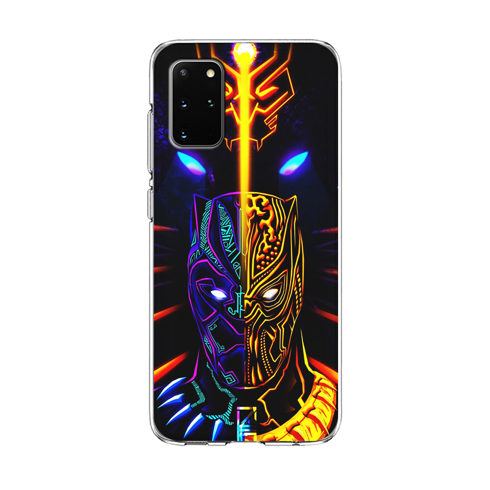 Black Panther And Golden Jaguar Samsung Galaxy S20 Plus Case