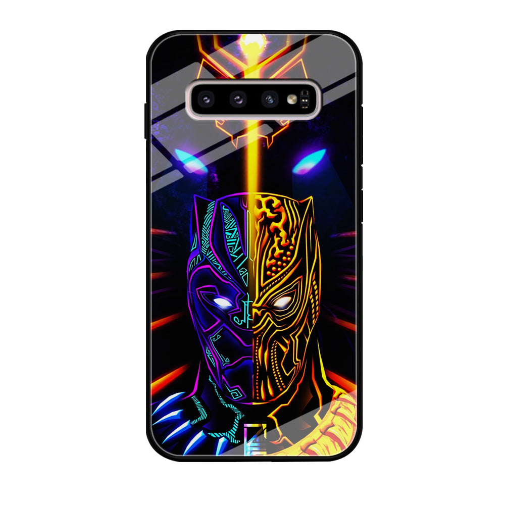 Black Panther And Golden Jaguar Samsung Galaxy S10 Case