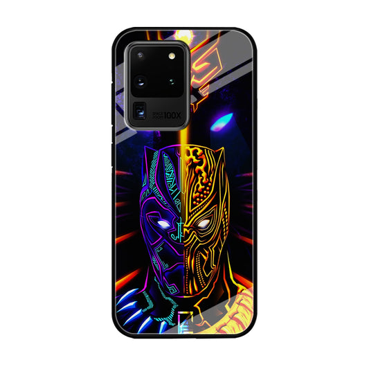 Black Panther And Golden Jaguar Samsung Galaxy S20 Ultra Case