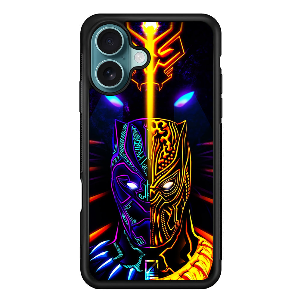 Black Panther And Golden Jaguar iPhone 16 Plus Case - Altracase