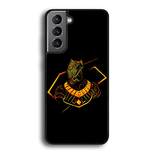 Black Panther Golden Art Samsung Galaxy S21 Plus Case