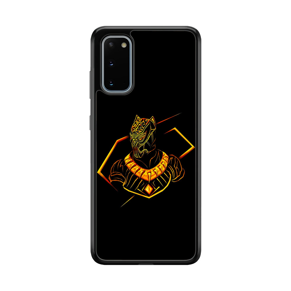Black Panther Golden Art Samsung Galaxy S20 Case