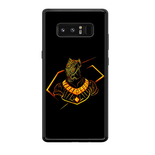 Black Panther Golden Art Samsung Galaxy Note 8 Case