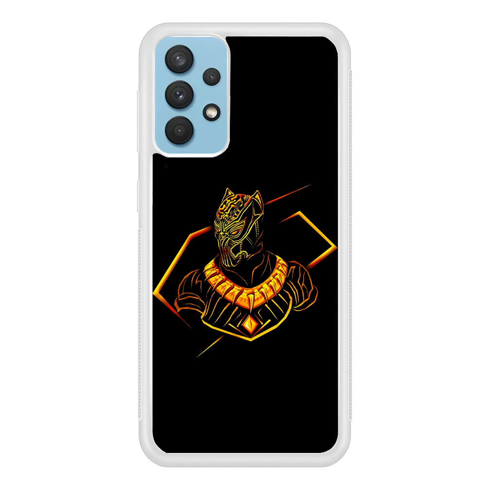 Black Panther Golden Art Samsung Galaxy A32 Case