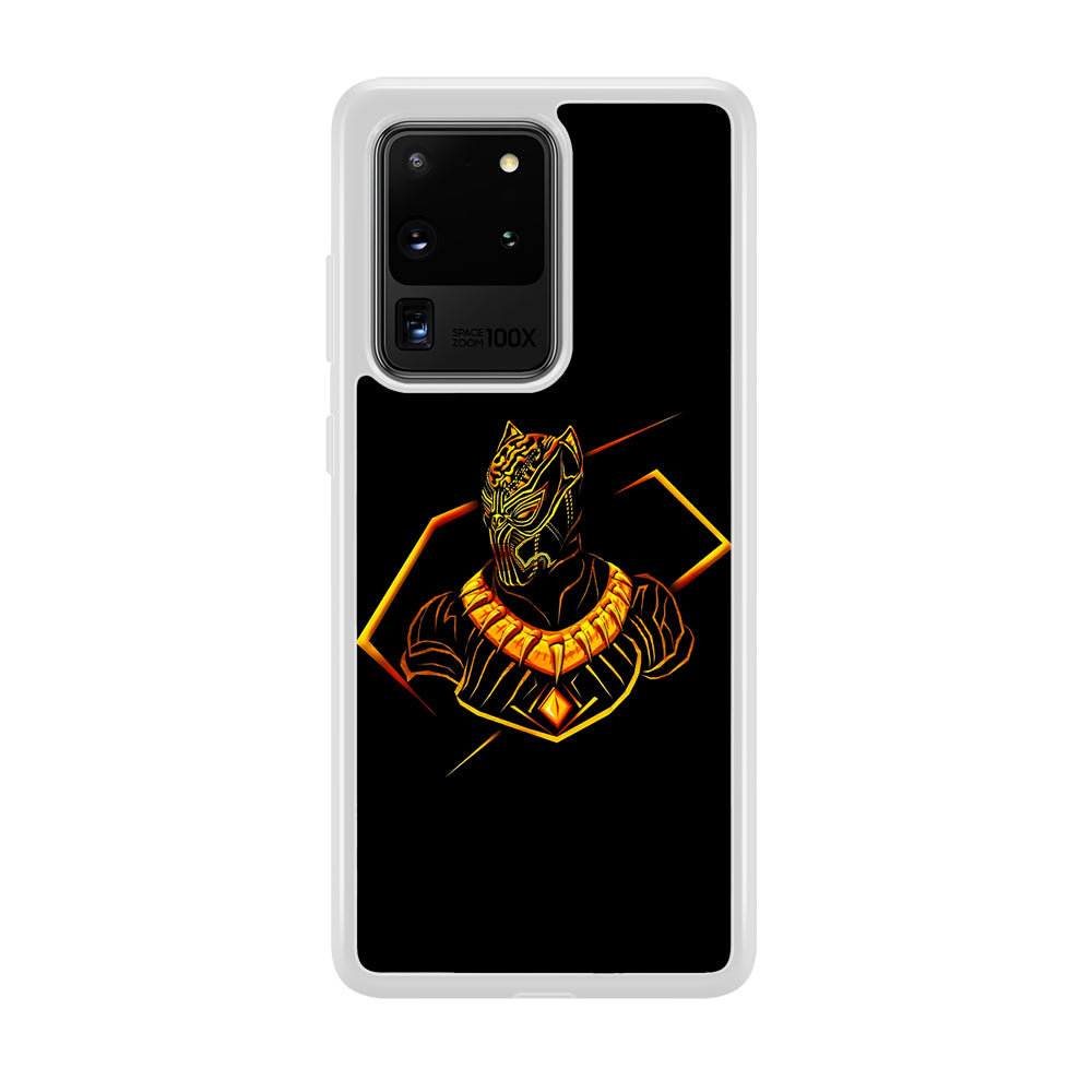 Black Panther Golden Art Samsung Galaxy S20 Ultra Case