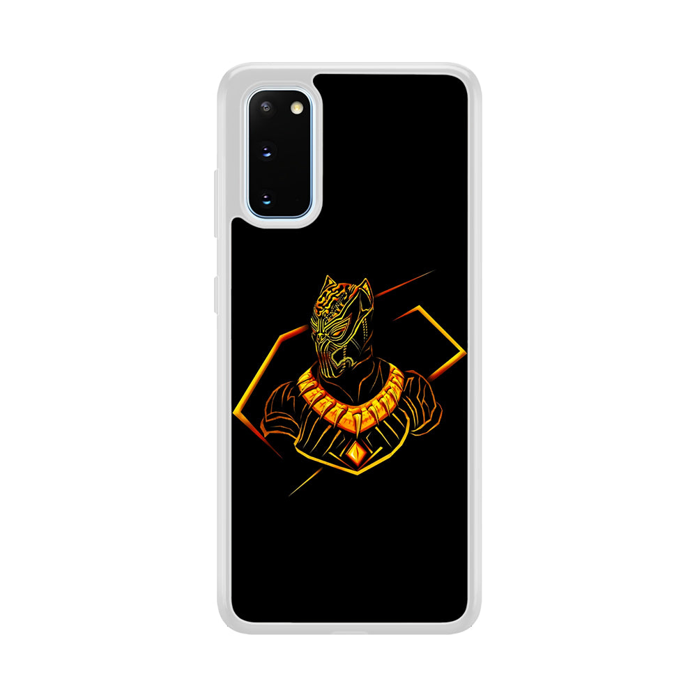 Black Panther Golden Art Samsung Galaxy S20 Case