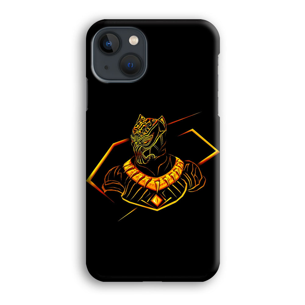 Black Panther Golden Art iPhone 14 Plus Case