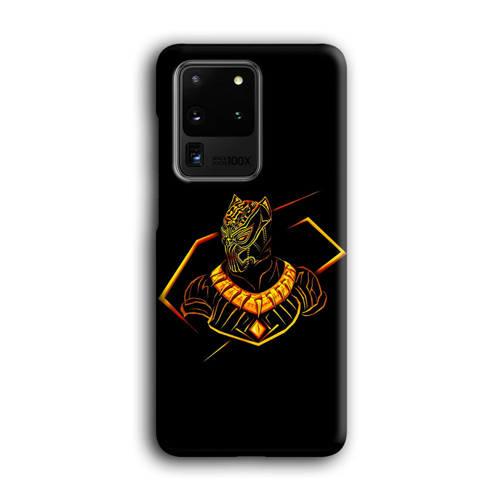 Black Panther Golden Art Samsung Galaxy S20 Ultra Case