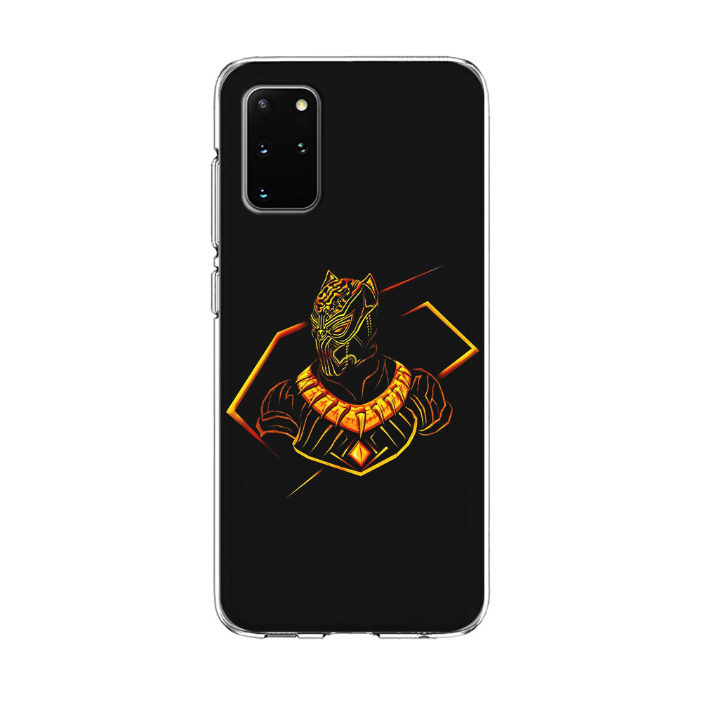 Black Panther Golden Art Samsung Galaxy S20 Plus Case