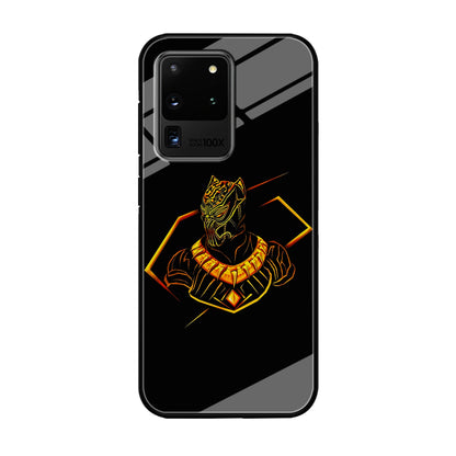 Black Panther Golden Art Samsung Galaxy S21 Ultra Case