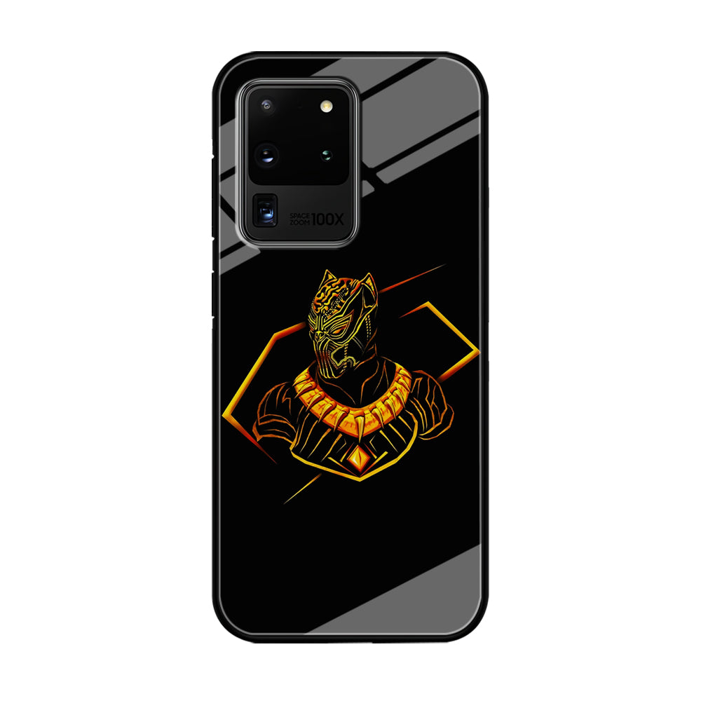 Black Panther Golden Art Samsung Galaxy S20 Ultra Case