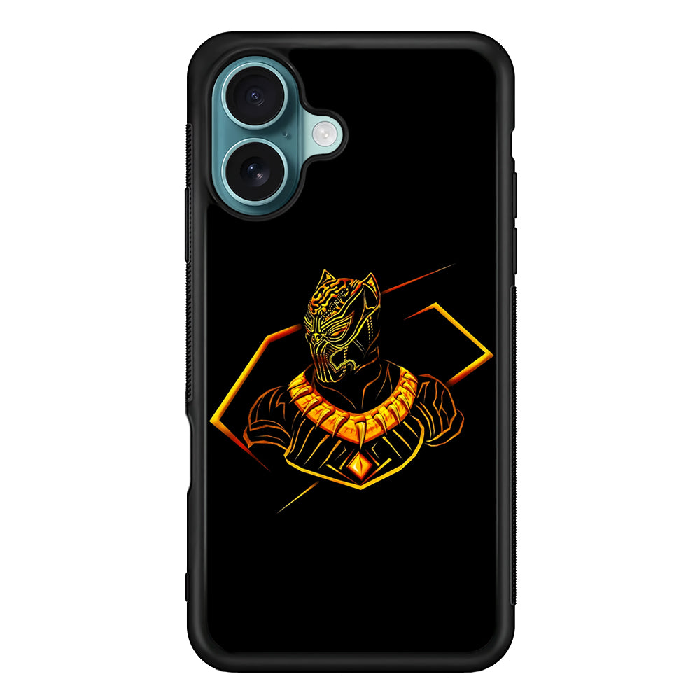 Black Panther Golden Art iPhone 16 Case - Altracase