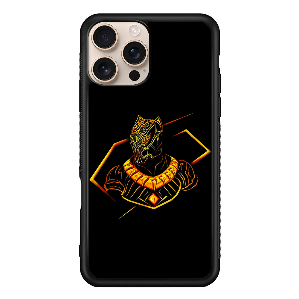 Black Panther Golden Art iPhone 16 Pro Case - Altracase