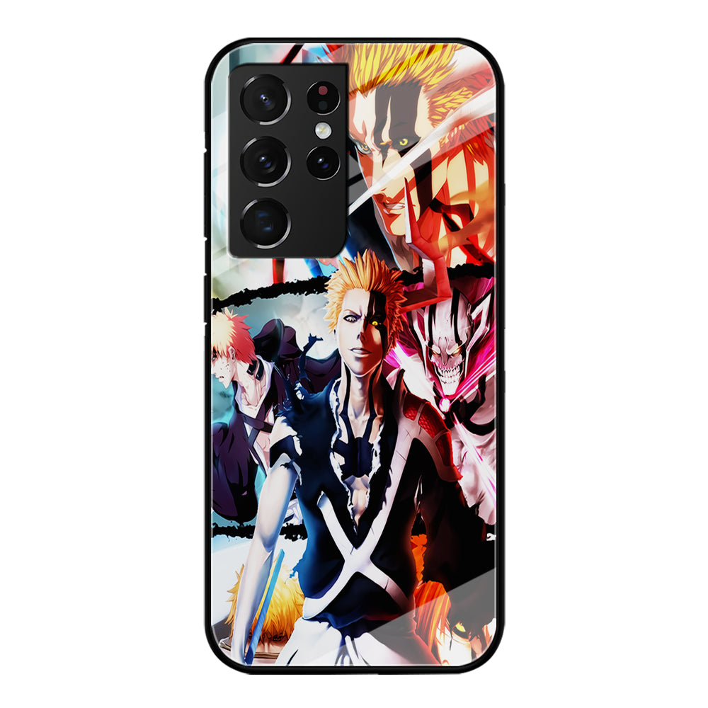Bleach Ichigo Kurosaki Collage Samsung Galaxy S21 Ultra Case-Phone Case-Tempered Glass Case-Altracase