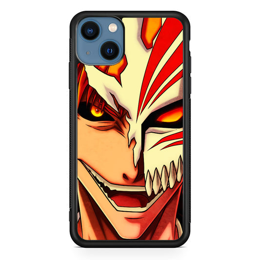 Bleach Ichigo Kurosaki Face iPhone 14 Plus Case-Phone Case-Rubber Black (2D Case)-Altracase