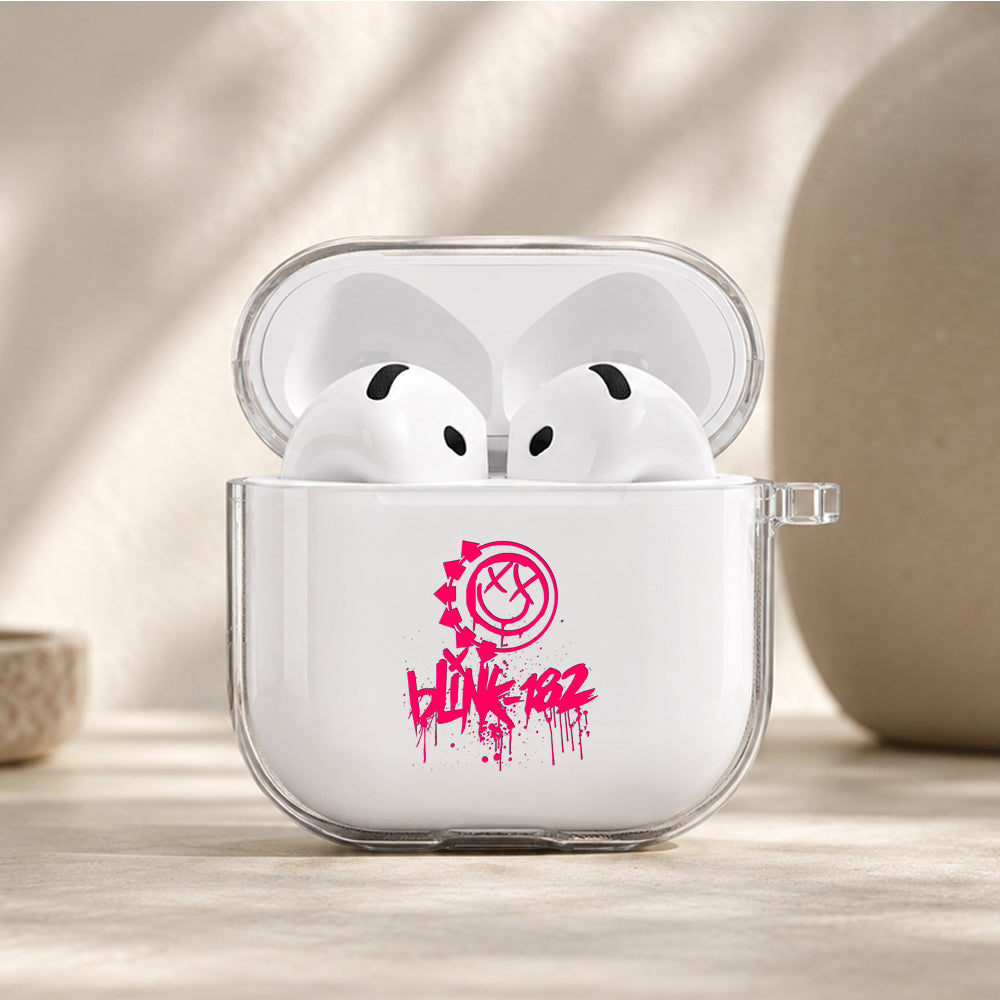 Blink-182 Iconic Protective Apple Airpods 4 Clear Case - Durable Clear Protection